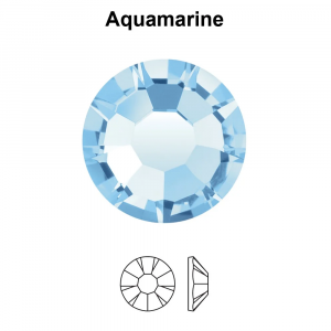 Gemas dentales redondas Aquamarine