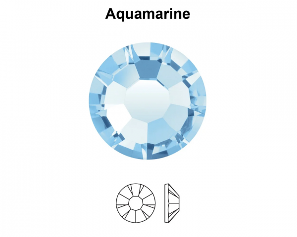 Gemas dentales redondas Aquamarine