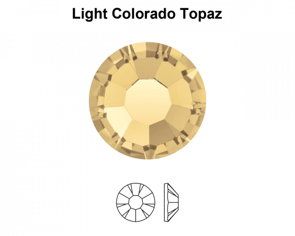 Gemas dentales redondas Light Colorado Topaz