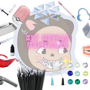 Kit profesional de gemas dentales y tooth gems