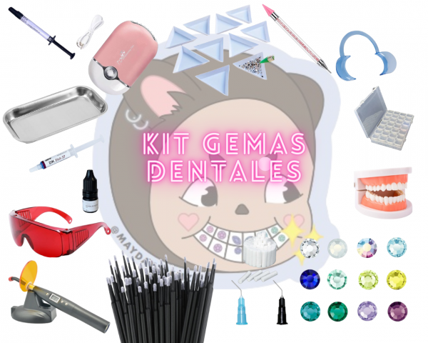 Kit profesional de gemas dentales y tooth gems