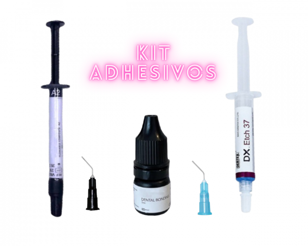 Kit de adhesivos de gemas dentales, incluye, composite, bonding, etching gel