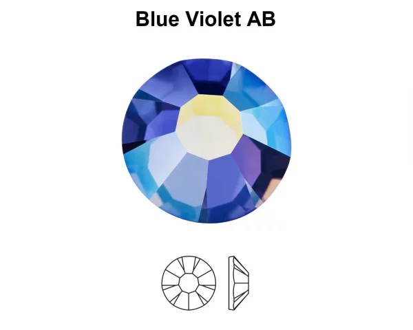Gemas dentales redondas Blue Violet AB