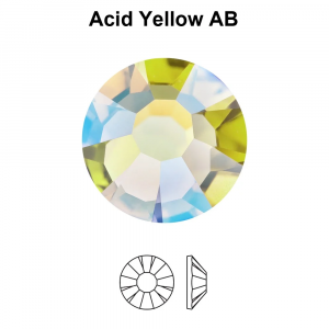 Gemas dentales redondas Acid Yellow AB