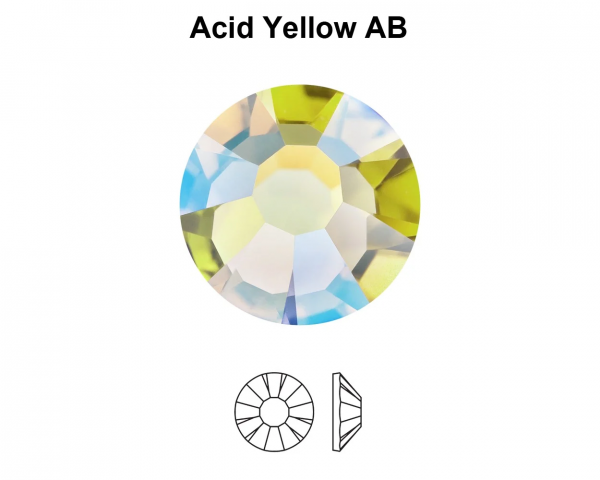 Gemas dentales redondas Acid Yellow AB